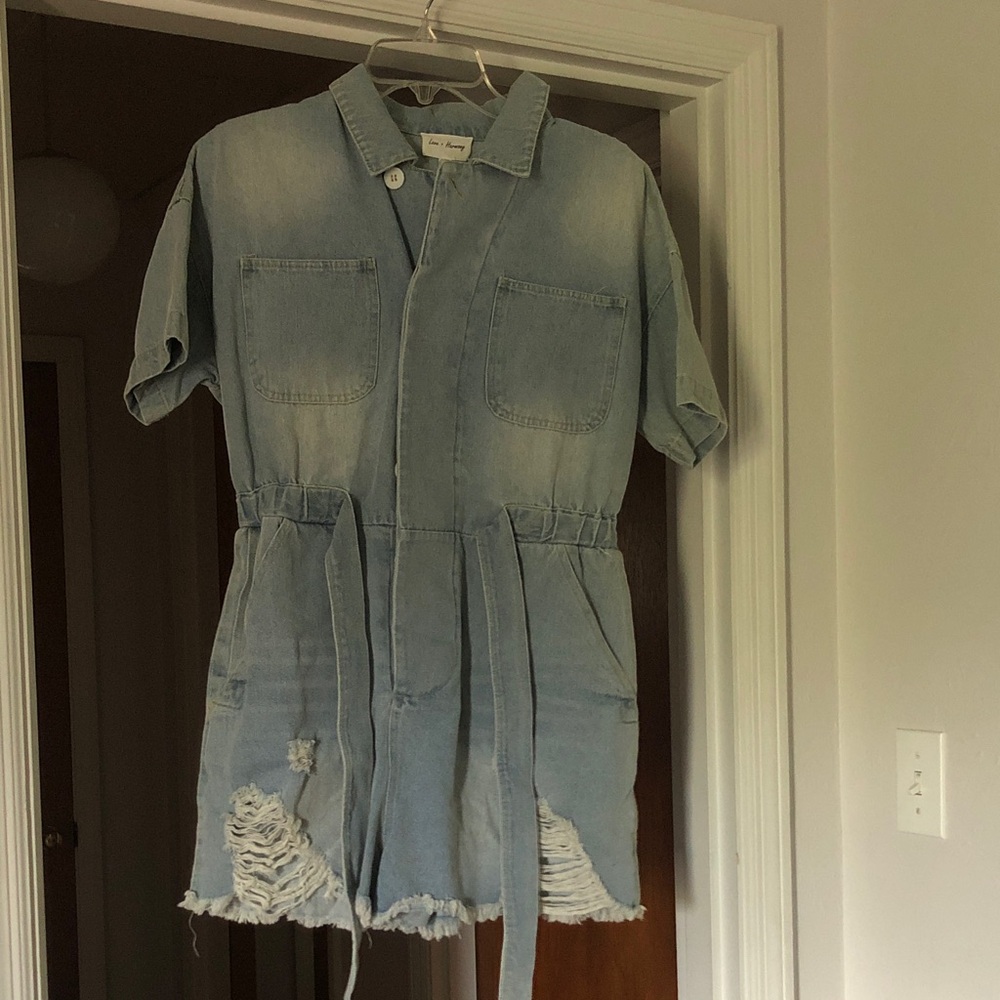 Denim Blue Women's Romper